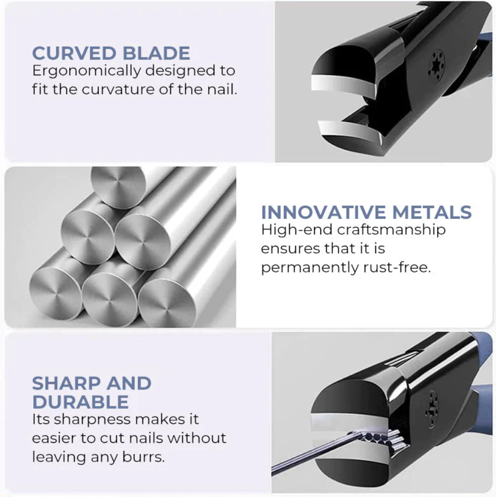 قَصّ الأظافر المضاد للتناثر، دقيق وعملي