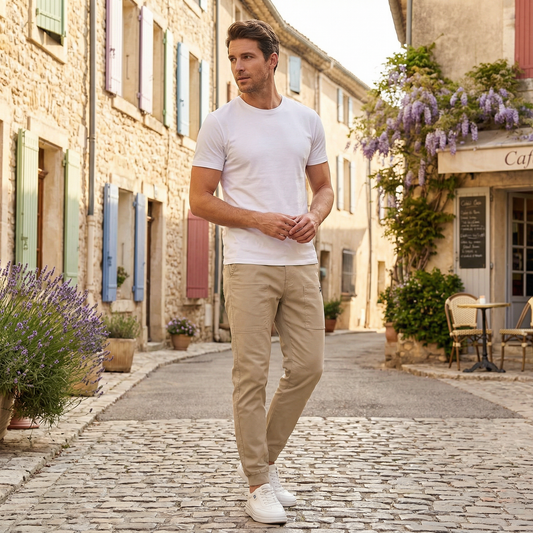 Bekväm cargobyxa med stor förvaringskapacitet 